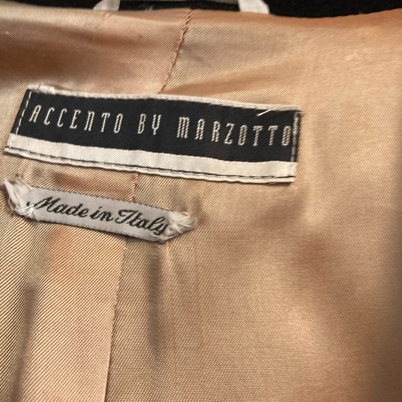 Accento by Marzotto black wool coat - Picture 4 of 7